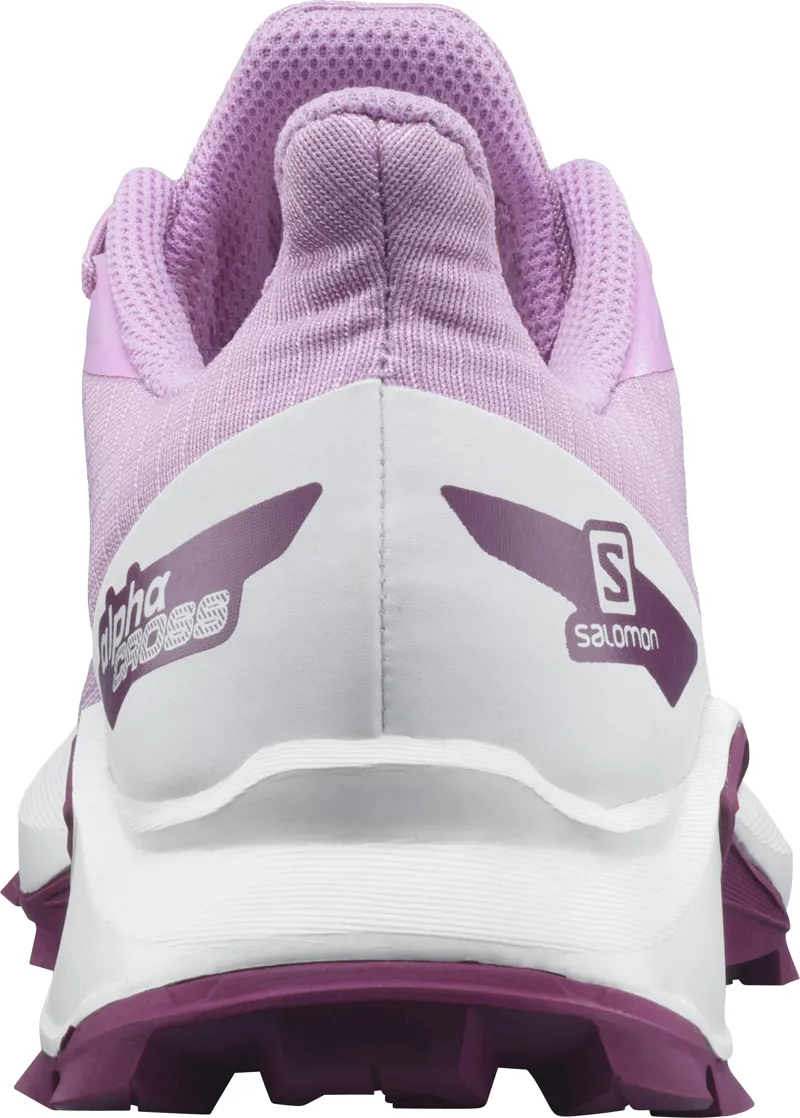 Salomon Alphacross Blast Junior Running Shoe in Orchid/White/Plum Caspia-4